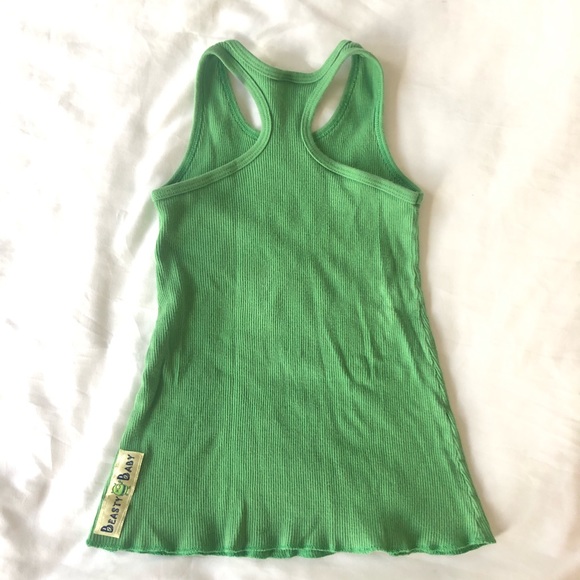 Beasty baby brand green tank top - Picture 2 of 4